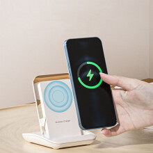 Trådlös laddningsstation för flera enheter – Kompatibel med iPhone, Apple, Samsung, iPad, Android