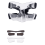 Sports face guard for broken nose black 1