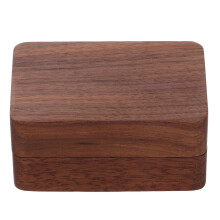 1 Set hölzerne Ringbox für den Hochzeitstag in Braun- und Beigetönen mit elegantem Design