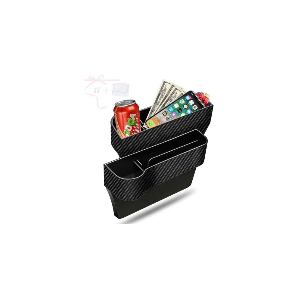 2-Pack Car Seat Gap Filler Organizer With Cup Holders, Seat Hooks & Phone/Sunglasses Storage Â Compatible With Most Vehicles 9180479297123