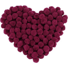 150 stk. pomponer, 2,5 cm blå hobbypomponer, fnugformede pompon-puffkugler, små pompon-kugler til gør-det-selv kunst- og hobbyprojekter,