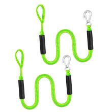 2x Bungee Dock Line Docking Anchor Line Accessories Elastic Premium Mooring Rope for Power Boat Watercraft Canoe Pontoon green