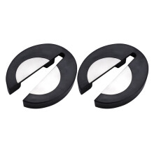 Tineasur 2Pcs Wine Foil Paper Cutter for Wine Bottle Use Stainless Steel Black