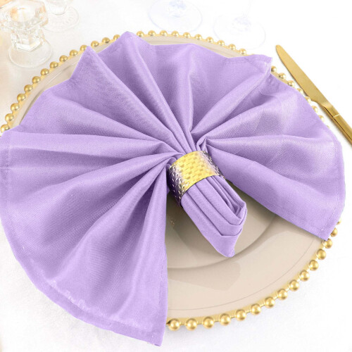BalsaCircle5Pieces20" Polyester-Stoffservietten Lavendel