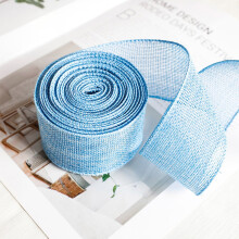 Paaslint DIY strik, polyester, 500 cm 5 cm, oranje/groen/roze/blauw/beige, voor cadeauboxen, kransen en knutseldecoratie | 1 rol