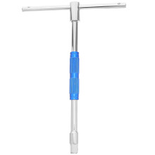 Metal T-Handle Socket Wrench Tool for Tight Spaces, Heavy Duty Hand Tool for Mechanics and