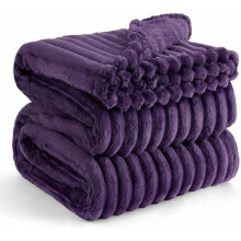 GentleSoft Purple California King Blanket (102x96") – Soft Fleece Throw for Couch, Women & Girls, Birthday Gift