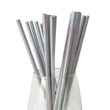 Pailles flexibles jetables, lot de 200 pailles en plastique colorées pour cocktails et jus de fruits. Idéales pour la plage, les fêtes et les