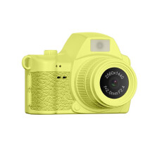 2K Digital Thumb Camera Retro Micro Single Camera Student Campus Camera Keychain Pendant Video Recorder Yellow