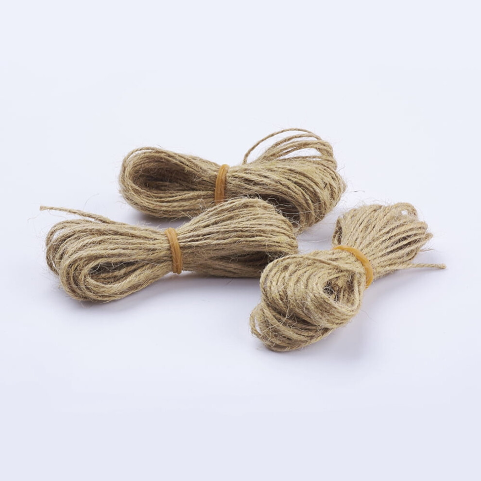5 Bundles Jute Cord Jute String Jute Twine 2-Ply For Jewelry Making Tan 10.936 Yards (10M)/Bundle 9180479296508