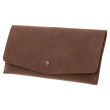 Portofel plic pentru bani, maro deschis, 1 pachet, 19,1 x 9,4 x 1,8 cm