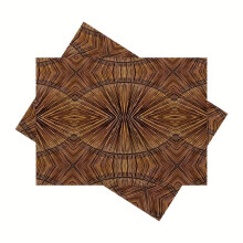 4 stuks Boheemse linnen tafelmatten, duurzaam, wasbaar, rustiek linnen, vintage placemats voor thuis, diner, feestjes, kamperen, bruiloften,