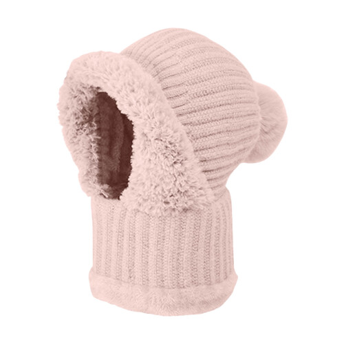 Gorro de malha 3 em 1 Yocbz para mulheres com cachecol e