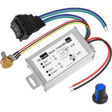 PWM-Drehzahlregler für Gleichstrommotoren, 9-60 V, 20 A, Bürstenmotortreiber-Steuermodul, Gleichstrom-Drehzahlregler-Motortreiber, 1200 W