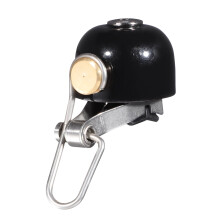 1Pack Round Black Bicycle Bell with Design and Safety for Mountain Biking