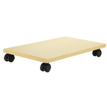 Support pour Tour D'Ordinateur en Bois, Support PC Sous Bureau, Chariot Mobile à 4 Roues pour , Moquette, Boîtier de Tour, Imprimante, Pot de