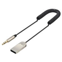 Ricevitore Audio  6.0 per Auto, Adattatore per Cuffie Audio Wireless da 3,5 mm, Microfono Integrato, Supporta Chiamate In Vivavoce BT