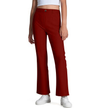 Girls Uniform Pants Fall Winter Solid Color High Waist Straight Trousers Kids Classic Indoor Outdoor Wear Baby Pants,,7-8 Years