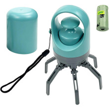 Portable Pooper Scooper for Dogs, Quick Scoop Scooper with Claw Pickup Tool, Portable Dog Poop Holder with Waste Bag Pouch