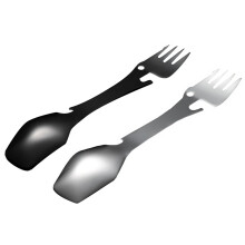 Combo Utensil 2pcs Multifunction Camping Spork Stainless Steel Spoon Fork Knives Combo Utensil