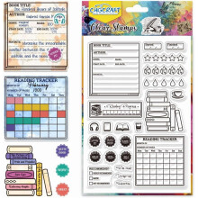 Tydliga lässtämplar för dagboksskrivande, scrapbooking och fotoalbum – 10,5x15,5 cm, färgglada silikontätningar, kompatibla med alla vanliga