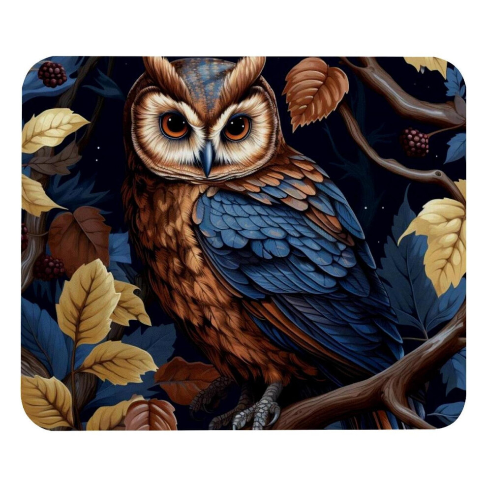 Owl Mouse Pad Rubber Base Home Office Desk 9329345524288