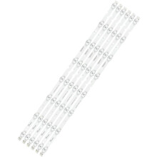 Lot de 6 bandes LED de remplacement compatibles avec les téléviseurs TCL 65 pouces : 65S421LCAA, 65S425TACA, 65S4LEAA, etc.