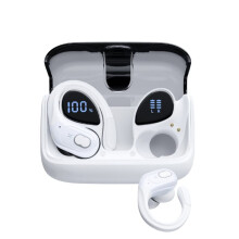 Wireless Earbuds Sport 5.3 Headphones with HD ENC Noise Cancelling Mic, in Ear Headsets White