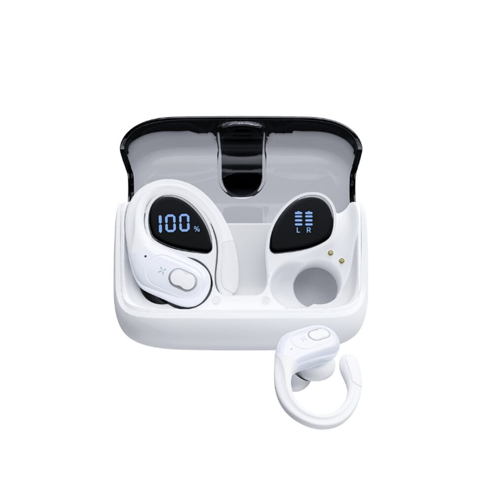 Wireless Earbuds Sport 5.3 Headphones With Hd Enc Noise Cancelling Mic, In Ear Headsets White 4713014783864
