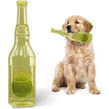 Hundespielzeug: Bierflasche mit Tennisball, ideal für Hunde mit starkem Kaudrang, unzerstörbar, Knusper- und Spielflasche für Hunde mit starkem