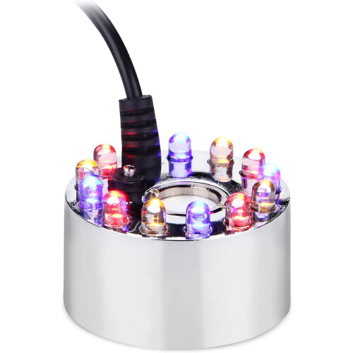 400mL Γνήσιο μίνι μηχάνημα ομίχλης Fogger 12 LED φώτα Νερό Λίμνη Κήπος Σιντριβάνι