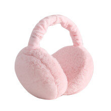 Hontri Ear Muffs for Winter Women Women Winter Ear Adjustable Faux Ear Warmer Warm Windproof Plush Earmuffs Foldable for Men Girl Ear Muffs Pink 1