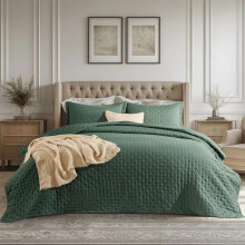 Couette pour lit simple XL - Couette ultra douce pour lit simple XL, idéale pour une chambre à coucher verte, couette légère toutes saisons,