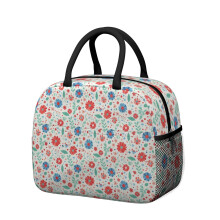Boîte à lunch isotherme à motif floral pour femme – Étanche, idéale pour le travail, la plage, les voyages, les pique-niques et le camping
