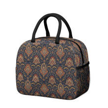 Boîte à lunch isotherme à motif floral pour femme – Étanche, idéale pour le travail, la plage, les voyages, les pique-niques et le camping ;