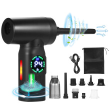 Motor de ventilador de 120 W, 110000 RPM, lata de purificador de aire de 7500 mAh compatible con computadora y automóvil
