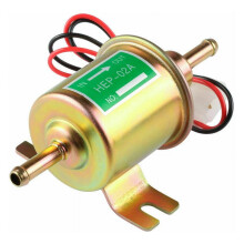 Bomba de transferencia de combustible universal en línea para carburador de cortacésped, bomba de combustible eléctrica con válvula de retención