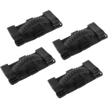 4 x Roll Bar Grab Handles Grip Handle for Jeep Wrangler YJ TJ JK JL & Gladiator JT 1955-2023, Interior Accessories, Black