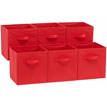 Boîtes de rangement cubiques en tissu 10,5 x 10,5 x 11 po, paquet de 6