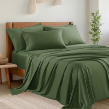 Queen Bamboo Rayon Sheet Set 4-Pc 16" Deep Pocket