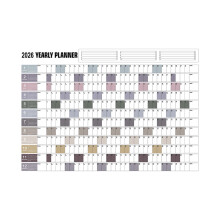 Calendário de parede 2026 (jan. a dez.), 12 meses, datas julianas, 25,4 cm x 17,8 cm, branco, para organização diária.