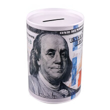 Tirelire adulte en plastique pour pièces de monnaie (1 unité)