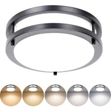 Plafonnier LED 36 W à intensité variable, montage encastré, température de couleur réglable de 2700 K à 5000 K, équivalent à 400 W,