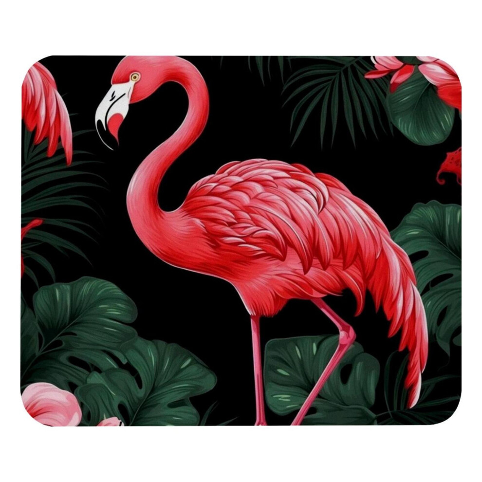 Flamingo Rainforest Mouse Pad Rubber Base 24X10 In 9402001718952