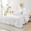 White seersucker comforter set 7-piece all-season 7