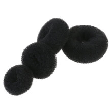 Coc elegant pentru gogoși de păr fără marcă, 4 buc., aparat de făcut cocuri mici, negru