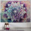 Mandala Tapestry Wall Hanging - Purple Grey Boho Design, 1