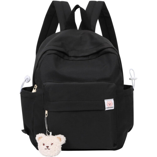 Mini sac à dos, petit sac à main esthétique avec pendentif ours