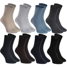 Lot de 8 paires de chaussettes en coton non élastiques pour pieds gonflés, pour hommes et femmes