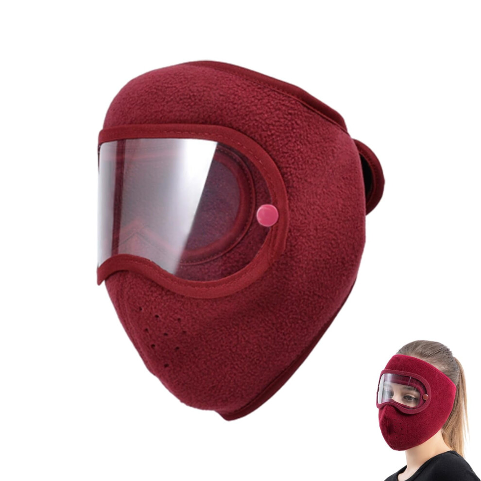 Winter Fleece Goggles With Thermal Mask, Removable, Unisex 9401284067191